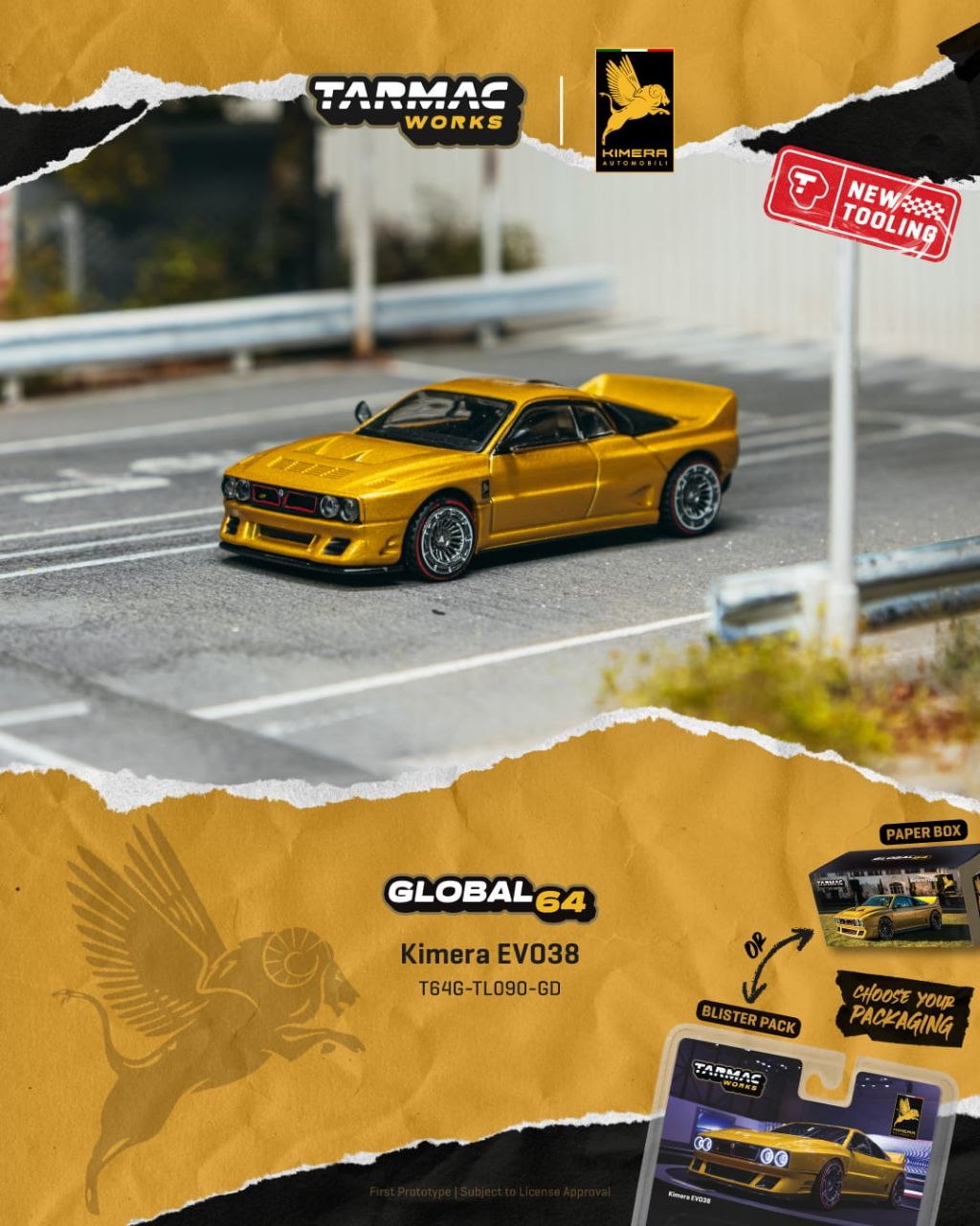 Tarmac Works 1:64 2026 Kimera EVO38 Gold