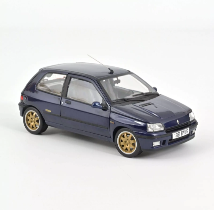 Norev 1:18 1993 Renault Clio I Williams Blue Sport Pearlescent - 185230