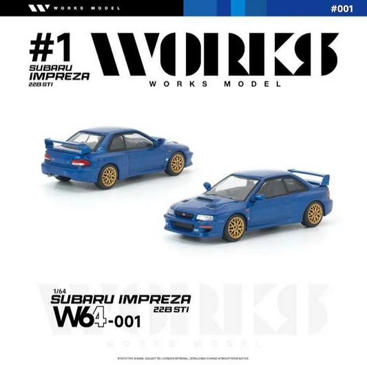 Works 1:64 Subaru Impreza 22B STI