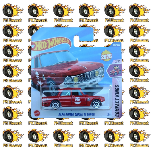 Hot Wheels 1:64 Mainline Alfa Romeo Guila TI Super 195/250 Compact Kings Short Card