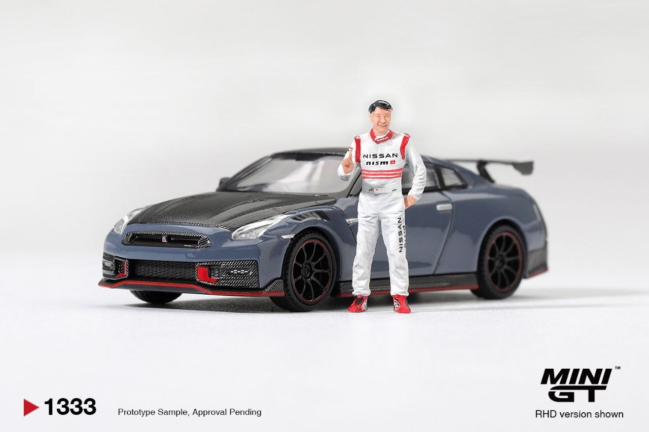 Mini GT 1:64 Nissan GT-R Nismo 2024 Tsukuba Production Car Lap Record W / Matsuda Figure Tsugio Matsuda Collection (RHD) #1333