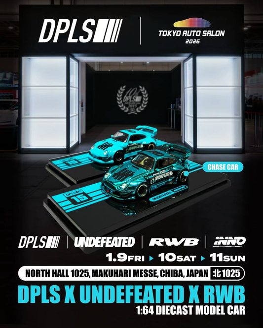 Inno64 x DPLS 1:64 Porsche RWB 993 Blue