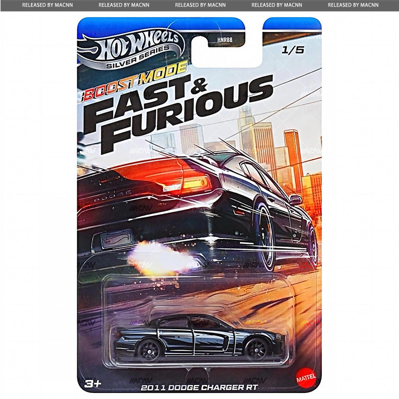 Hot Wheels 1:64 Silver Series Fast & Furious Boost Mode Full Set of X5 Cars