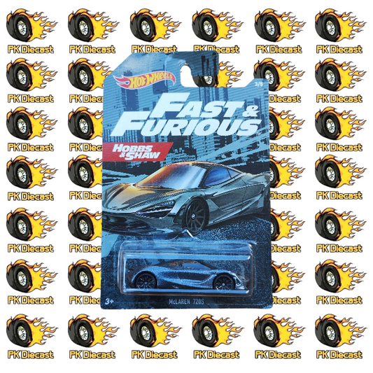 Hot Wheels 1:64 Fast & Furious Hobbs & Shaw McLaren 720s 3/5 *Damaged Card*