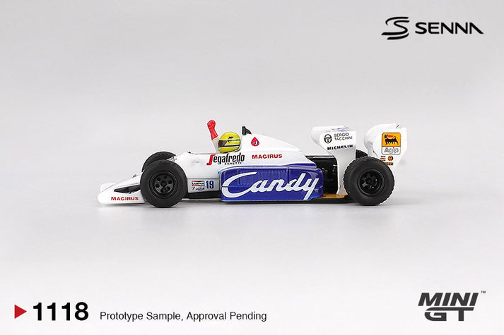 Mini GT 1:64 Toleman TG184 #19 Ayrton Senna 1984 Monaco Grand Prix #1118