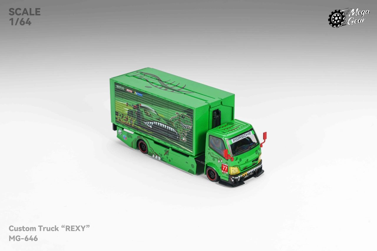 Mega Gear 1:64 300 Series II Custom Gull Wing Truck Tyrannosaurus Livery