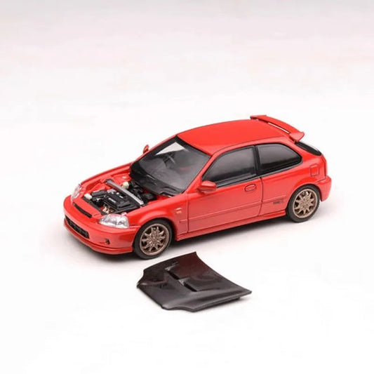 MotorHelix 1:64 Honda Civic (EK9) Type R Mugen Milano Red