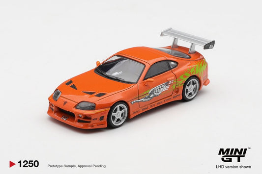 Mini GT 1:64 Toyota Supra BOMEX " The Fast and the Furious" 
Brian O'Conner *Blister Packaging* #1250