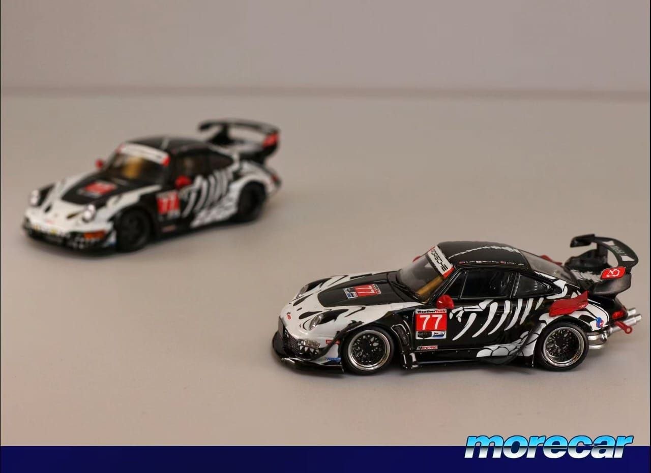 MoreCar 1:64 RWB Porsche Skeleton Dinosaur Livery