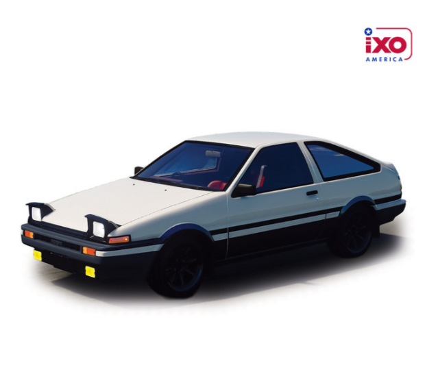 Ixo America 1:64 1983 Toyota Sprinter Trueno (AE86) White/Black
