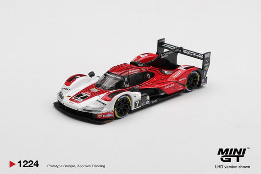 Mini GT 1:64 Porsche 963 #7 Porsche Penske Motorsport  2025 IMSA Daytona 24 Hrs Winner (LHD) #1224