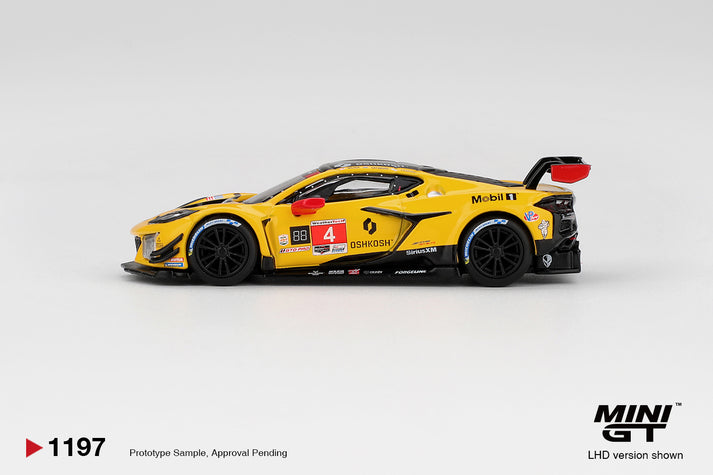 Mini GT 1:64 Chevrolet Corvette Z06 GT3.R #4 Corvette Racing by Pratt Miller Motorsports 2025 IMSA Daytona 24 Hrs #1197