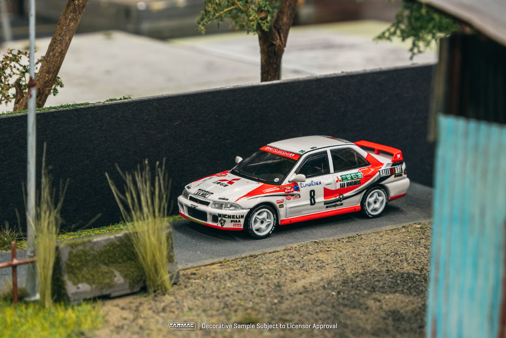 Tarmac Works 1:64 Mitsubishi Lancer Evolution Rallye Monte-Carlo 1993 #8 - GLOBAL64