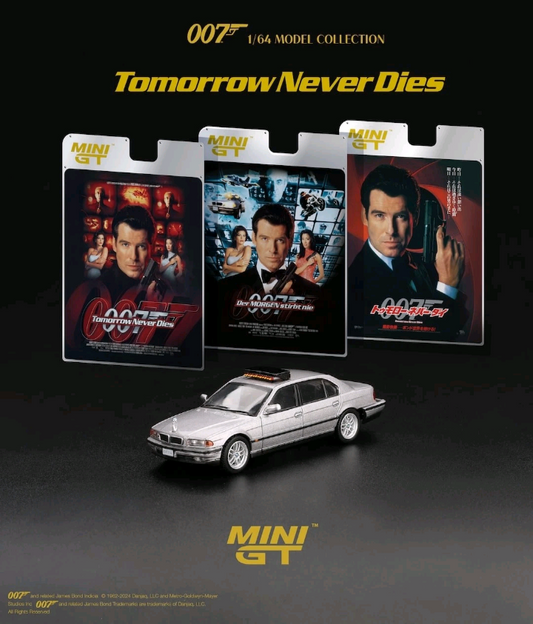Mini GT 1:64 BMW 750IL "TOMORROW NEVER DIES" - Japanese Blister Packaging #902