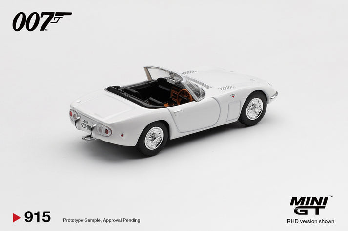 Mini GT 1:64 Mini GT Toyota 2000GT Roadster “You Only Live Twice” #915 English Blister Packaging