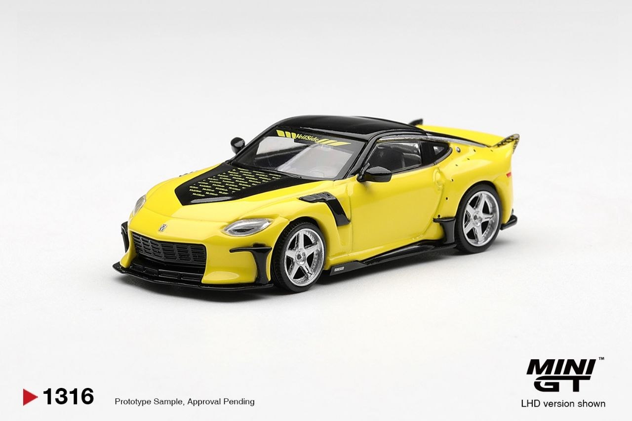 Mini GT 1:64 Nissan Z VeilSide FFZ400 Ikazuchi Yellow #1316