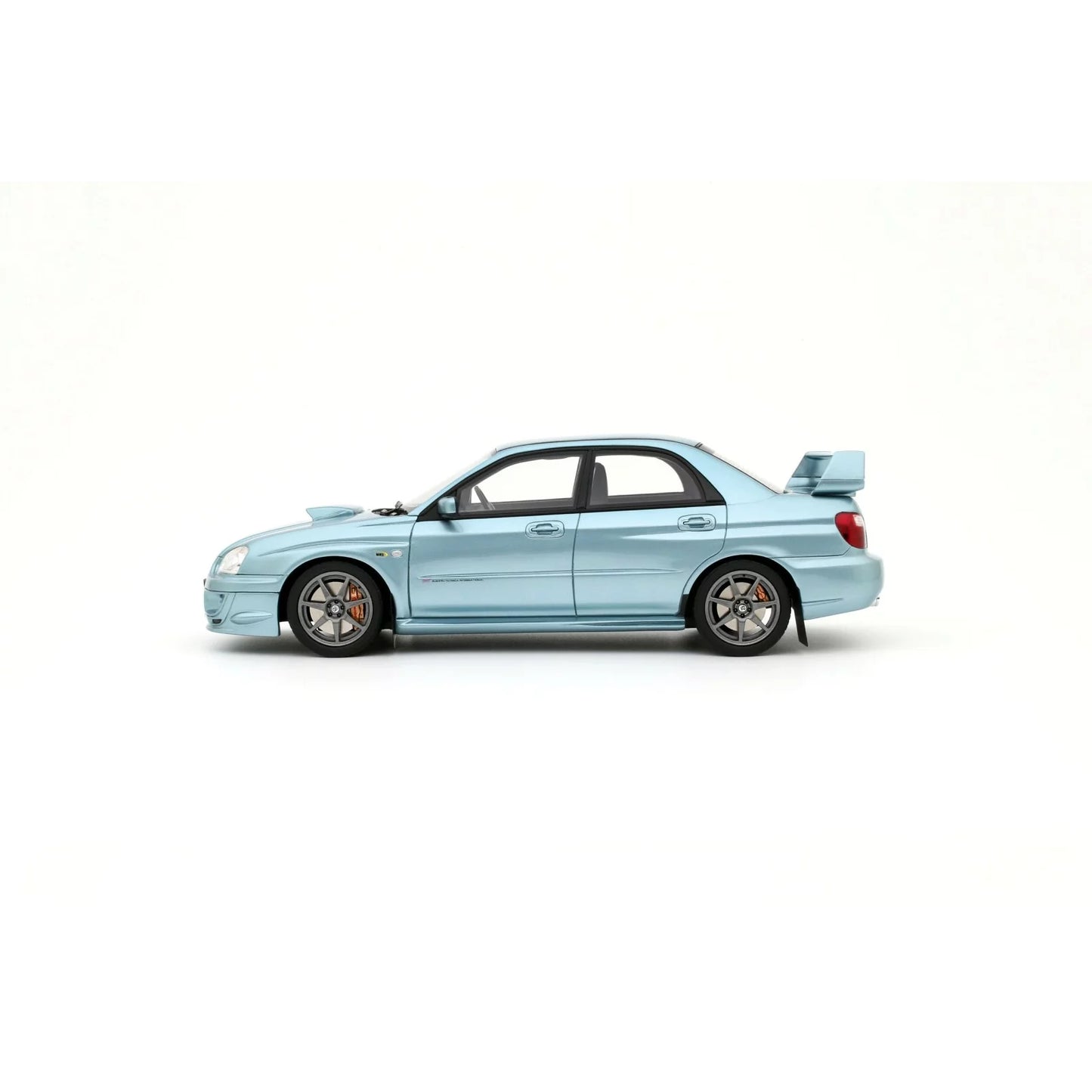 Ottomobile 1:18 Subaru Impreza WRX Sti WR1 P.Solberg Edition Ice Blue Metallic 2003