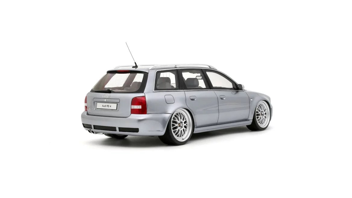 Ottomobile 1:18 Audi RS 4 (B5) Avant "stanced" Avus Silver 2025 *Resin Series* OT1396