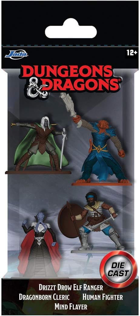 Jada Toys 2020 Dungeons & Dragons 4 Figure Diecast Set New and Sealed