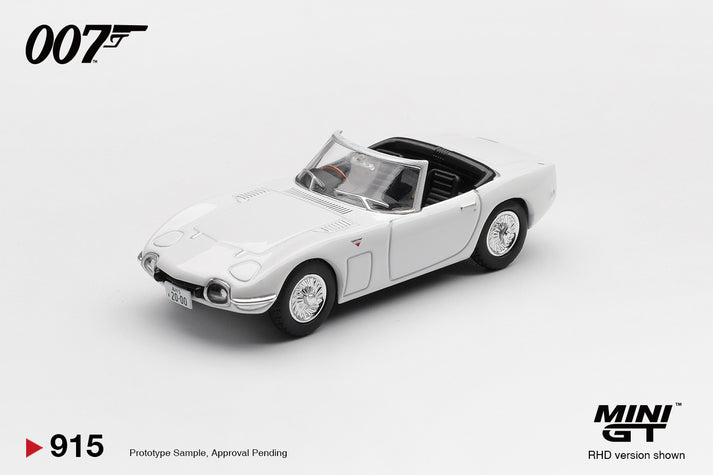 Mini GT 1:64 Mini GT Toyota 2000GT Roadster “You Only Live Twice” #915 English Blister Packaging