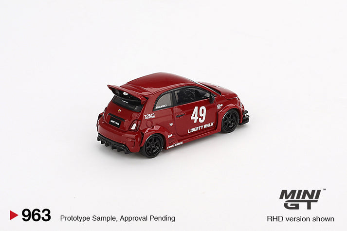 Mini GT LB-WORKS x Abas Works Abarth 595 Red MGT00963-R 1:64