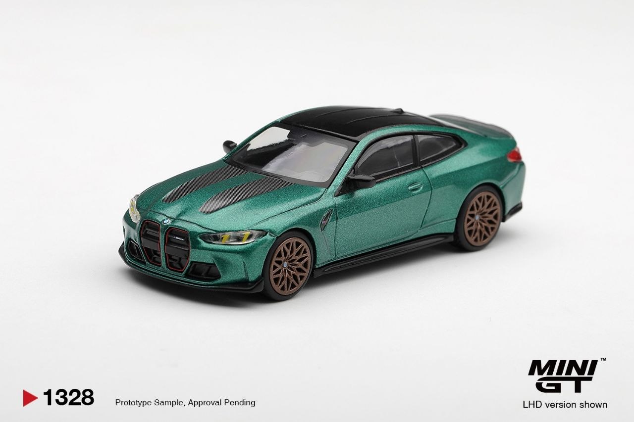 Mini GT 1:64 BMW M4 CS Frozen Isle of Man Green Metallic #1328