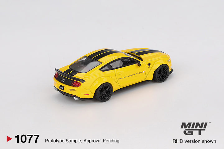 Mini GT 1:64 Ford Mustang LB-WORKS Triple Yellow (RHD) #1077