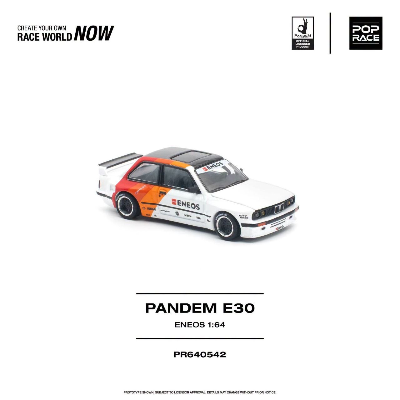 Pop Race 1:64 PANDEM E30 ENEOS #0542