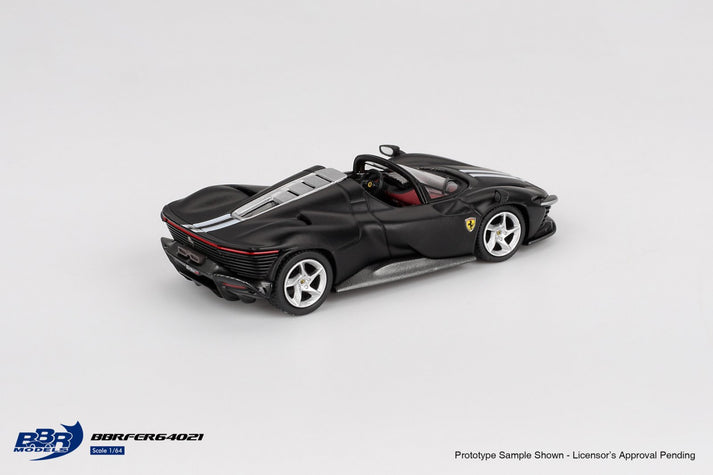 BBR Models 1:64 Ferrari Daytona SP3 Matt Black BBRFER64021