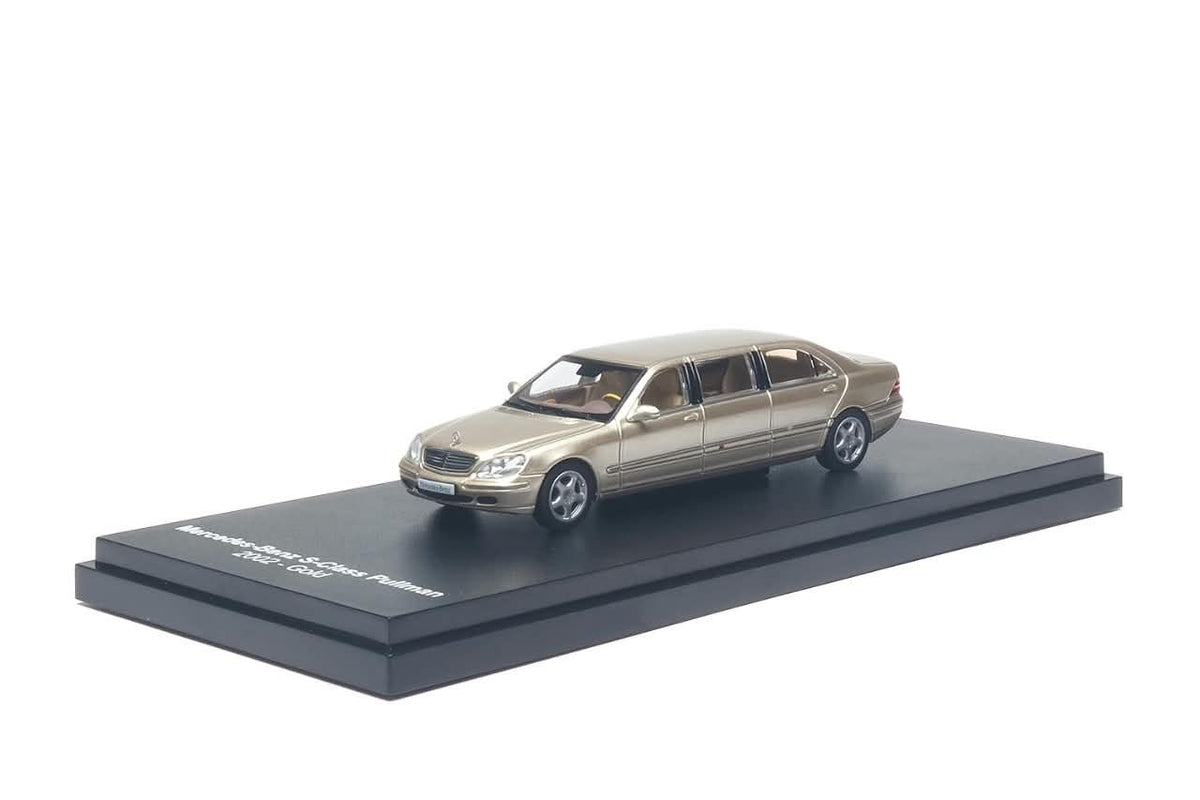 AR Box Almost Real 1:64 Mercedes S-Class S600 Pullman 2002 Gold Color (620412001)