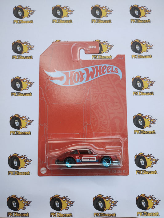 Hot Wheels 53rd Anniversary `71 PORSCHE 911 Orange/Blue 4/6