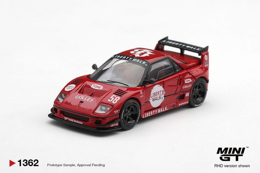 Mini GT 1:64 Mazda AZ-1 Liberty Walk LB40 LB-Hinomaru Red #1362