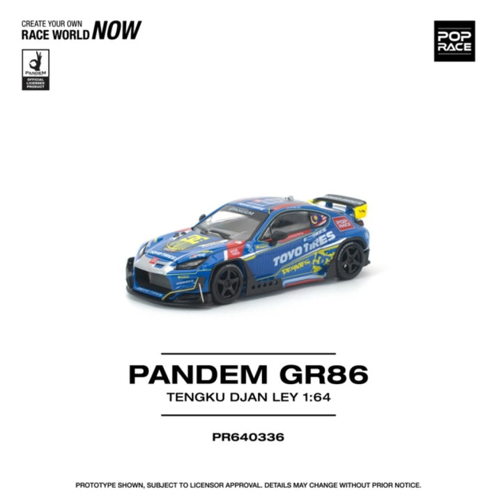 Pop Race 1:64 Pandem GR86 Tengku Djan Ley PR640336