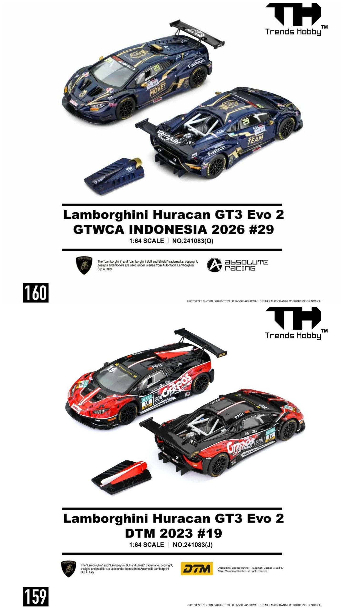 Trends Hobby 1:64 Trends Hobby TH 1:64 Lamborghini Huracan GT3 EVO2