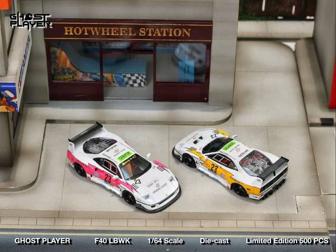 Ghost Player x Street Weapon 1:64 Ferrari F40 Pink Lightning