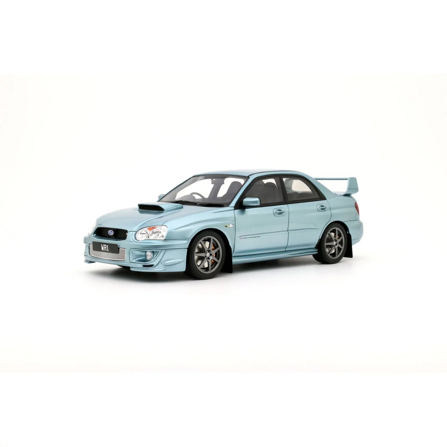 Ottomobile 1:18 Subaru Impreza WRX Sti WR1 P.Solberg Edition Ice Blue Metallic 2003