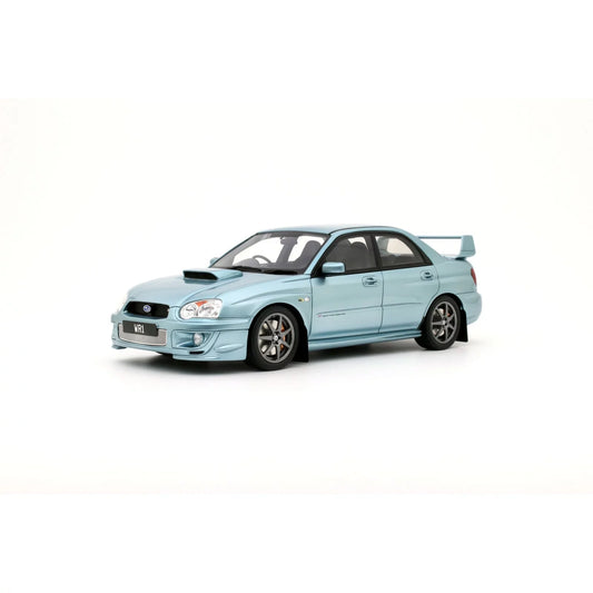Ottomobile 1:18 Subaru Impreza WRX Sti WR1 P.Solberg Edition Ice Blue Metallic 2003
