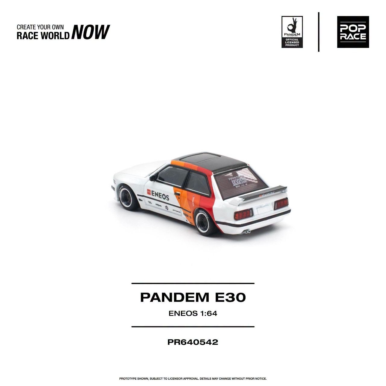 Pop Race 1:64 PANDEM E30 ENEOS #0542