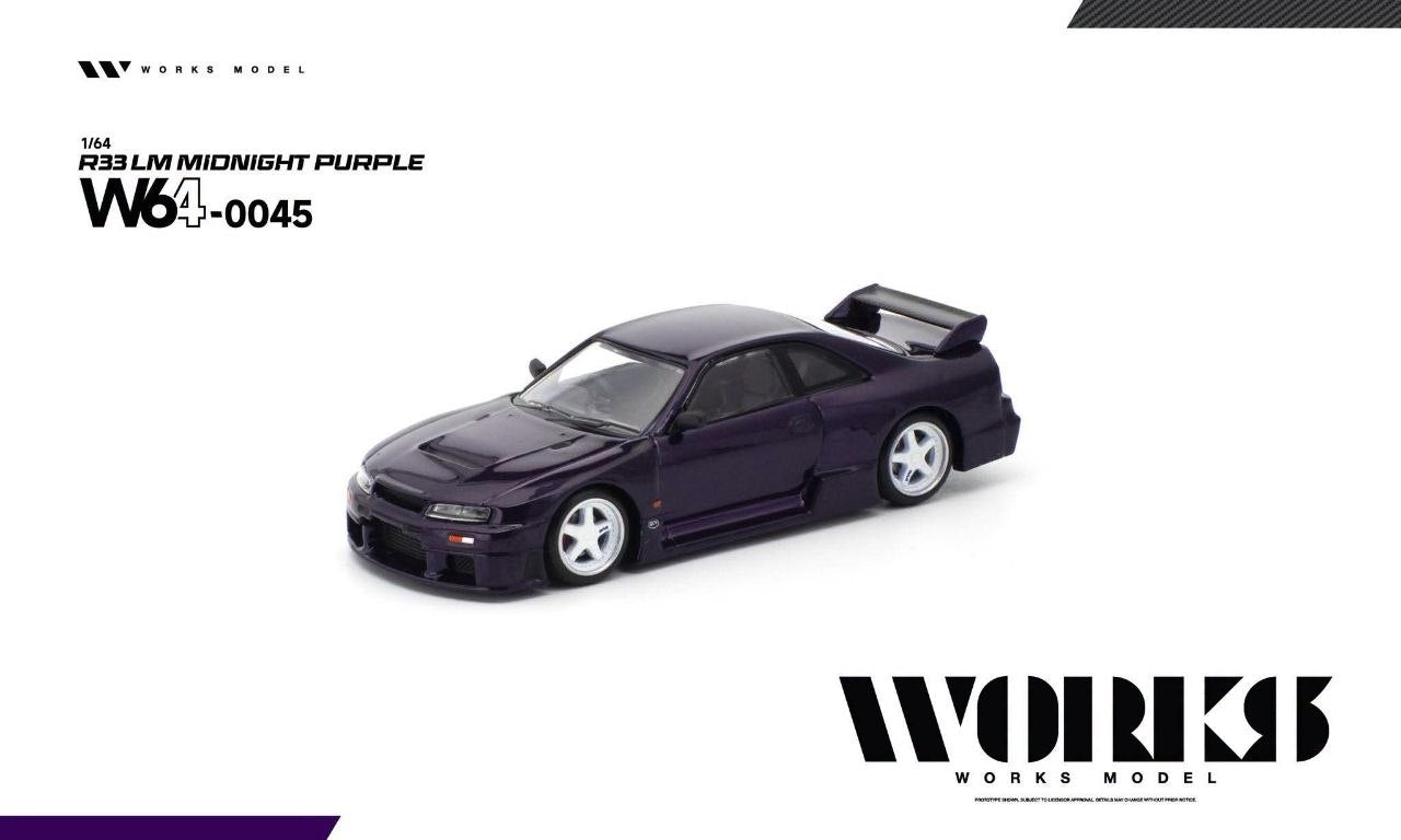 Works Model 1:64 R33 LM Midnight Purple W640045