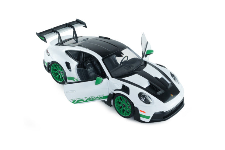 Solido 1:18 2024 Porsche 911 (992) GT3 RS tribute Carrera RS package White/Green *Damaged Packaging*