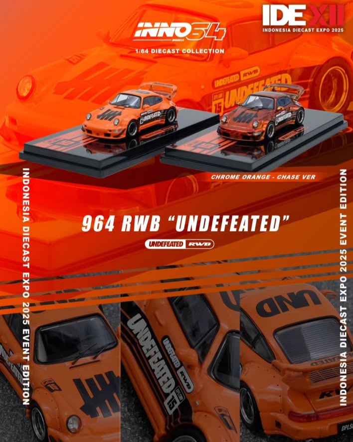 Inno64 DPLS 964 RWB UNDEFEATED 2025 Indonesia Diecast Expo (IDE-XII)