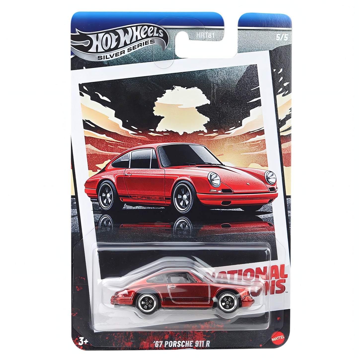 Hot Wheels 2025 National Icons '67 Porsche 911 R 5/5 CHASE 1:64 - JBY91