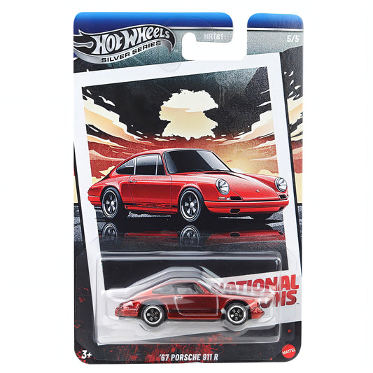 Hot Wheels 2025 National Icons '67 Porsche 911 R 5/5 CHASE 1:64 - JBY91