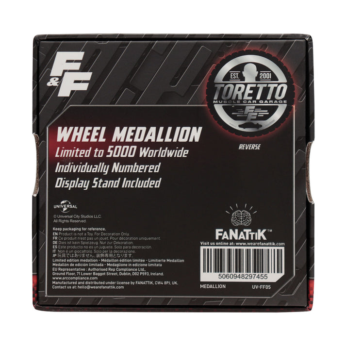 Fanattic Fast & Furious ‘Born for Speed’ Medallion *Limited Edition*