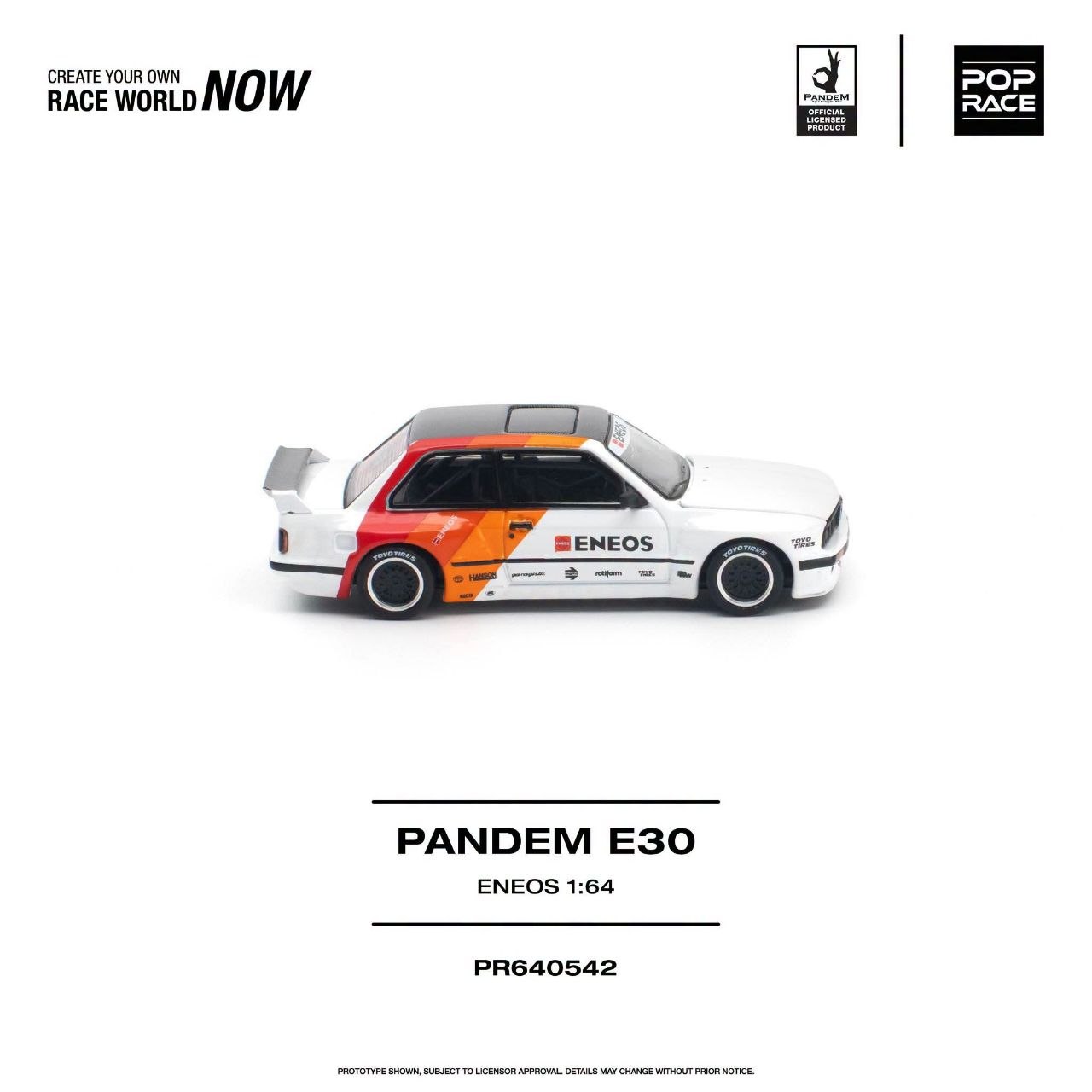 Pop Race 1:64 PANDEM E30 ENEOS #0542