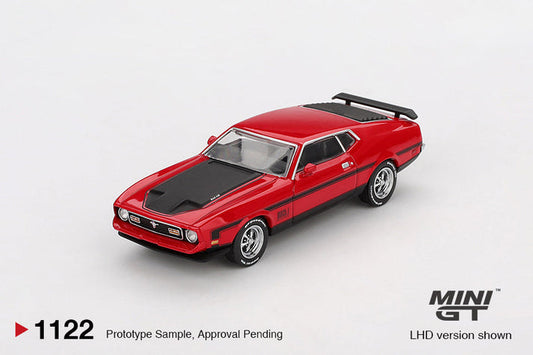 Mini GT 1:64 Ford Mustang Mach1 1971 Race Red (LHD) #1122