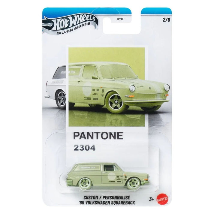 Hot Wheels 1:64 Pantone Mix 2 Custom '69 Volkswagen Squareback Silver Series 2/6