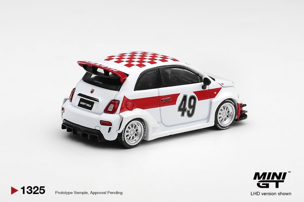 Mini GT 1:64 Abarth 595 LB-WORKS x Abas Works 1000 TC Tribute #1325