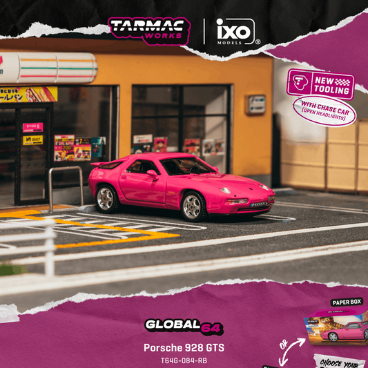 Tarmac Works 1:64 1992 Porsche 928 GTS Rubystone Red