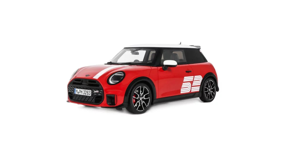 Ottomobile 1:18 Mini Cooper JCW 1965 Victory Edition Chili Red 2026 *Resin Series* OT1418